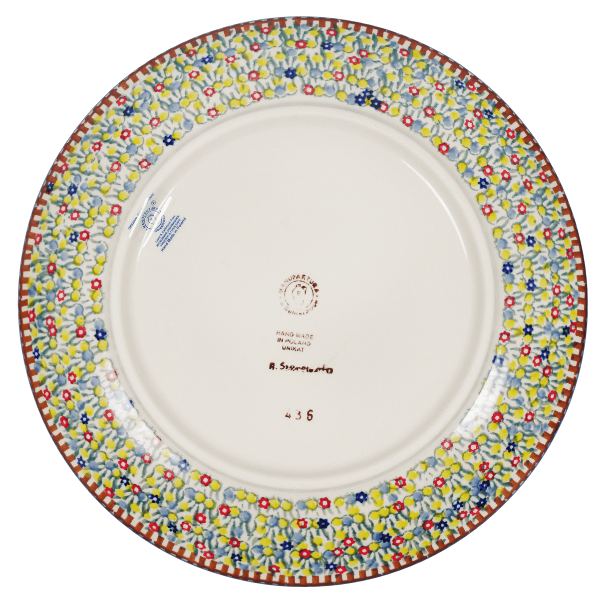 Plate, Round, Dinner, 10" in "Wild Horses" by Manufaktura | T132S-INK1
