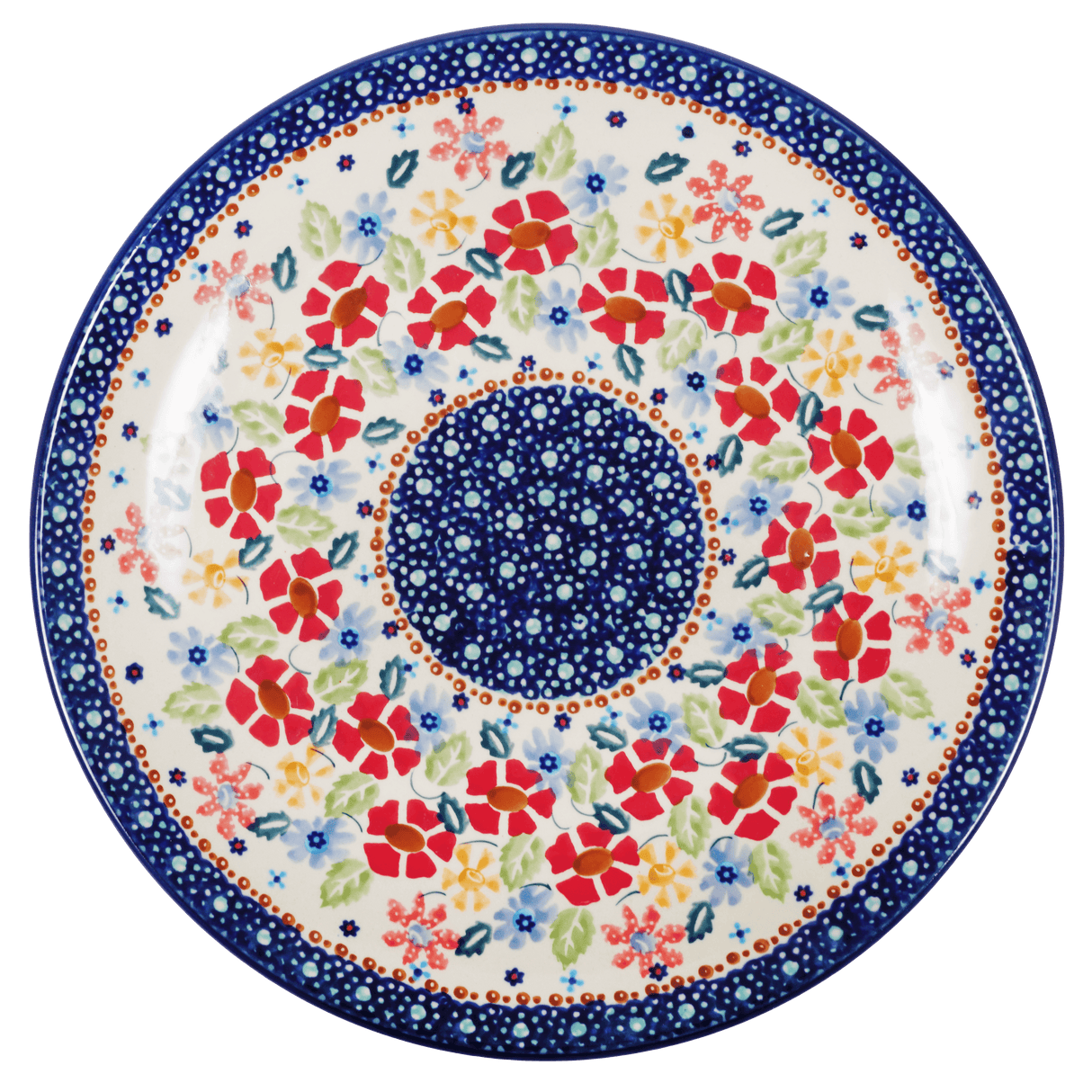Plate, Round, Dinner, 10" in "Brilliant Bouquet" by Manufaktura | T132S-J113