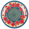 Polish Pottery 10" Dinner Plate (Poppies in Bloom) | T132S-JZ34 at PolishPotteryOutlet.com