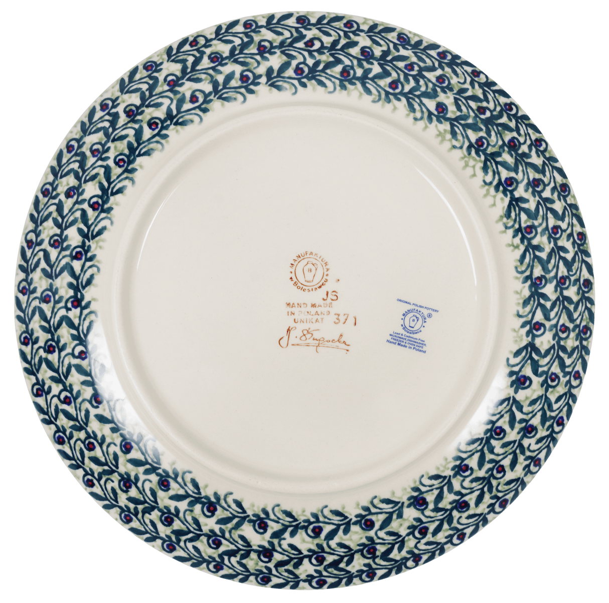 Plate, Round, Dinner, 10" in "Dragonfly Delight" by Manufaktura | T132S-JZ36