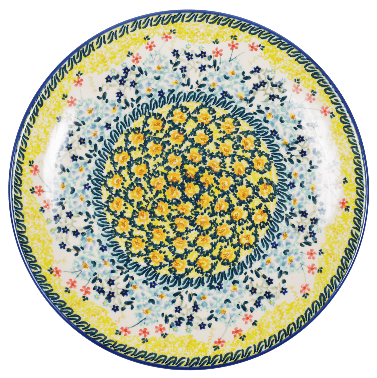 Plate, Round, Dinner, 10" in "Sunny Bouquet" by Manufaktura | T132S-JZ40