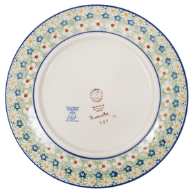 Polish Pottery 10" Dinner Plate (Spring Morning) | T132S-LZ Additional Image at PolishPotteryOutlet.com