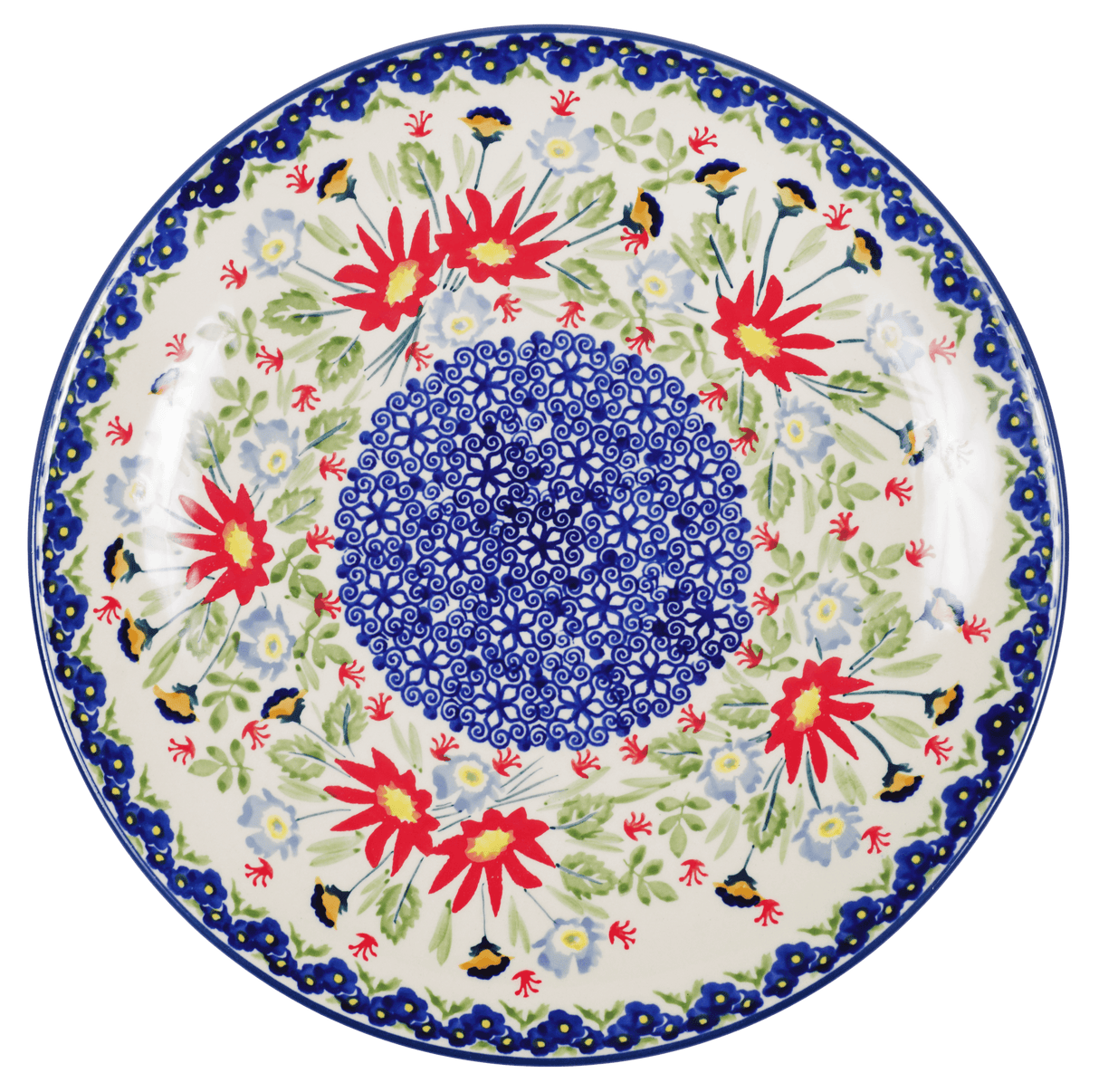 Plate, Round, Dinner, 10" in "Floral Fantasy" by Manufaktura | T132S-P260