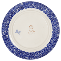 A picture of a Polish Pottery 10" Dinner Plate (Floral Fantasy) | T132S-P260 as shown at PolishPotteryOutlet.com/products/10-dinner-plate-floral-fantasy