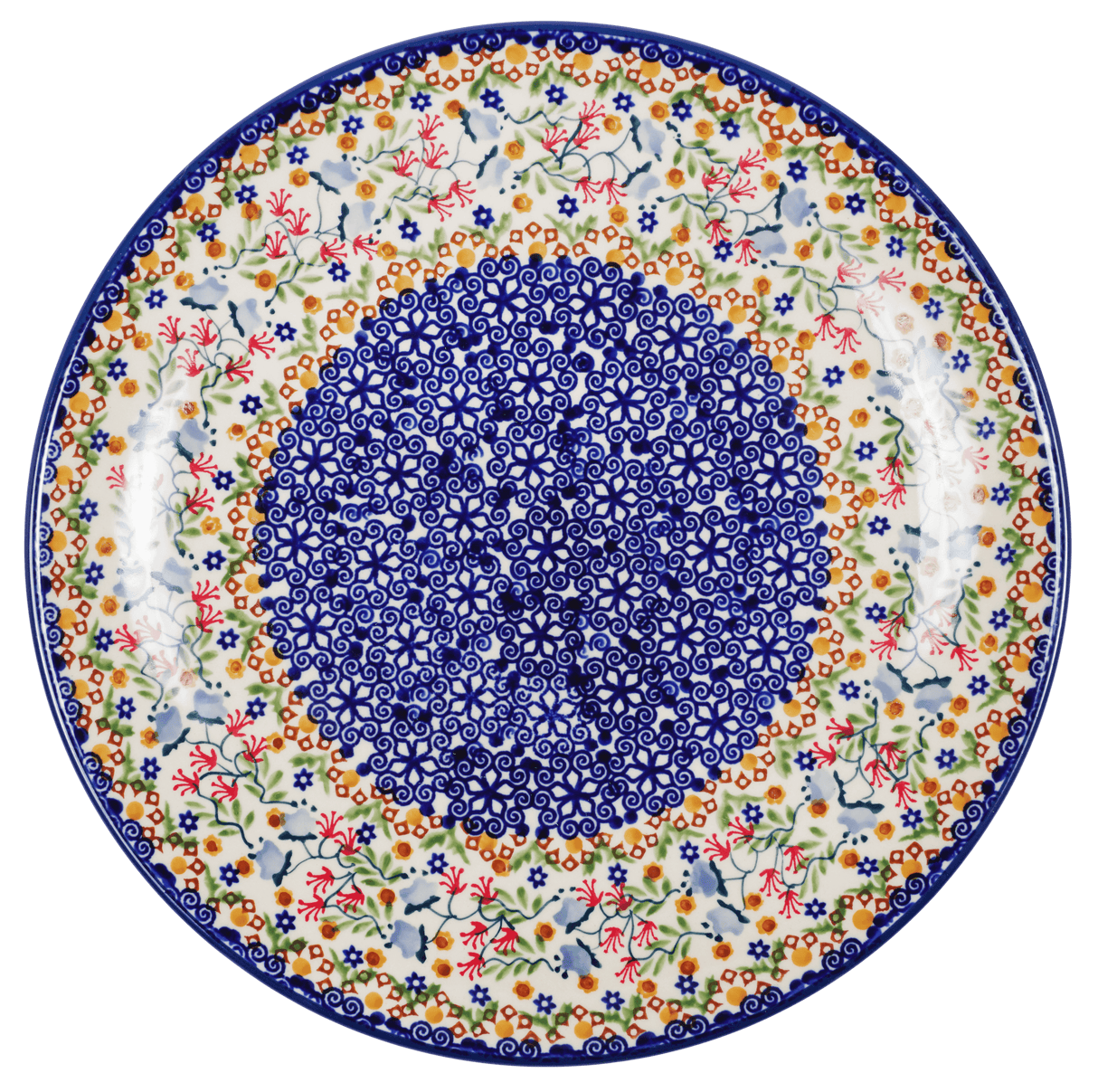 Plate, Round, Dinner, 10" in "Wildflower Delight" by Manufaktura | T132S-P273