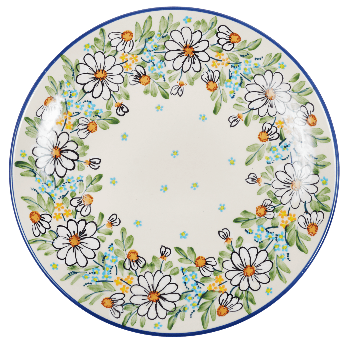 Plate, Round, Dinner, 10" in "Daisy Bouquet" by Manufaktura | T132S-TAB3