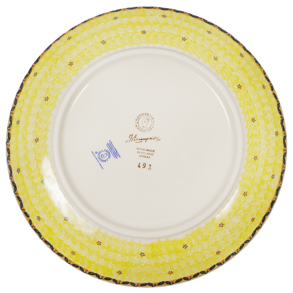 Plate, Round, Dinner, 10" in "Blue Violets" by Manufaktura | T132S-WK81