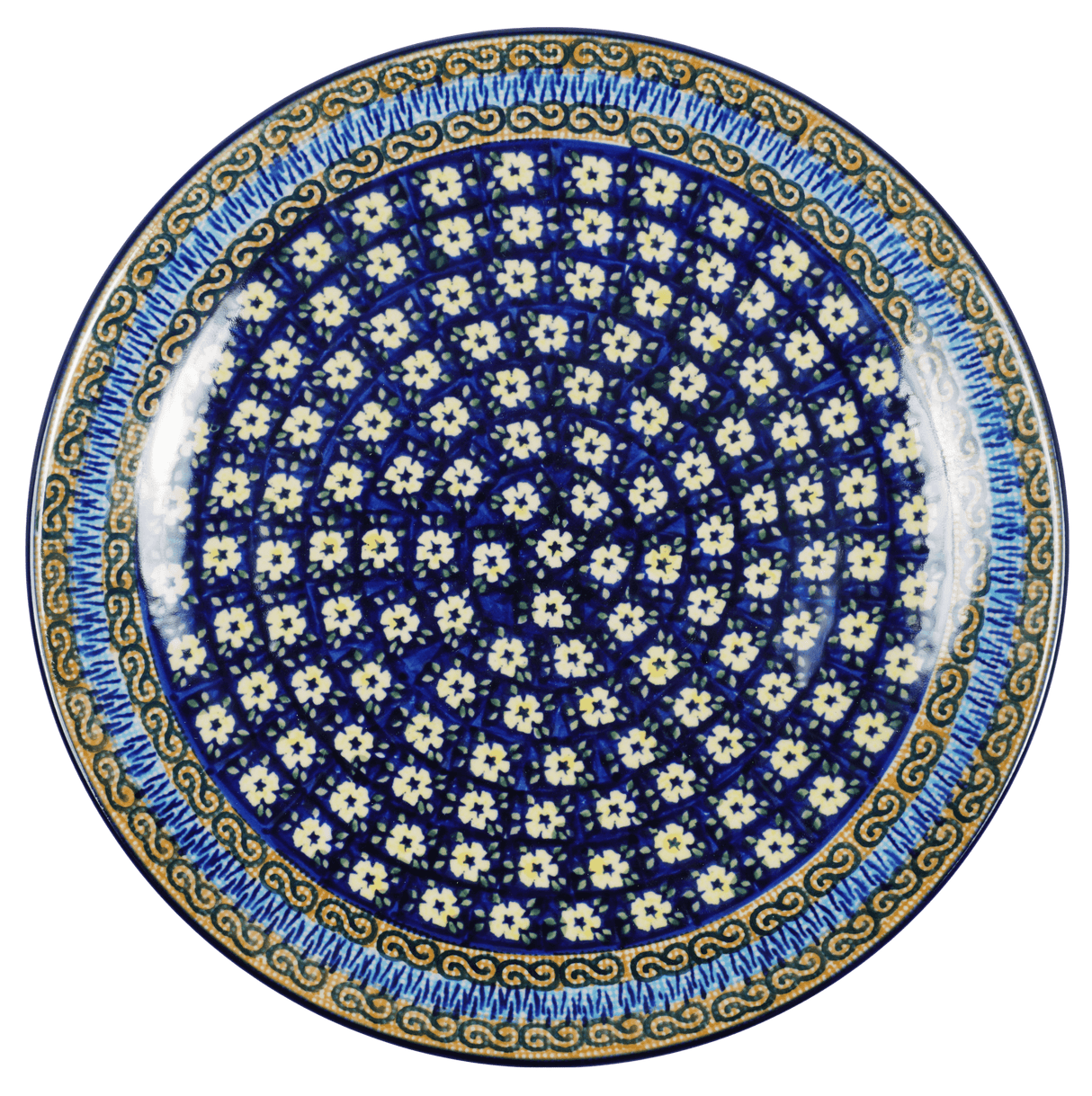 Plate, Round, Dinner, 10" in "Floral Formation" by Manufaktura | T132S-WKK