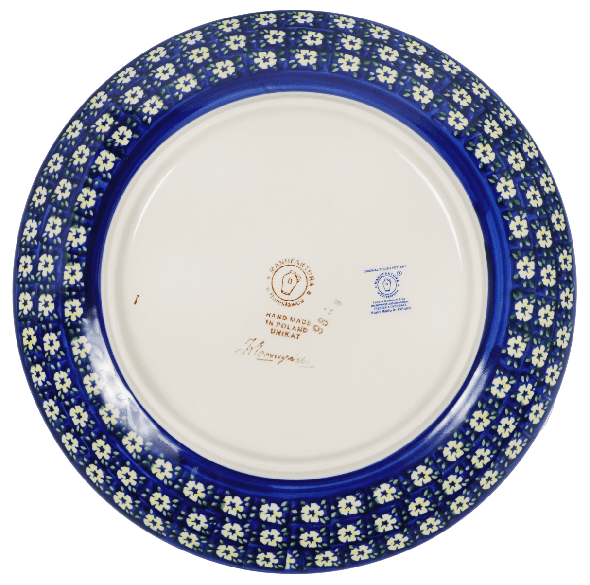 Plate, Round, Dinner, 10" in "Floral Formation" by Manufaktura | T132S-WKK