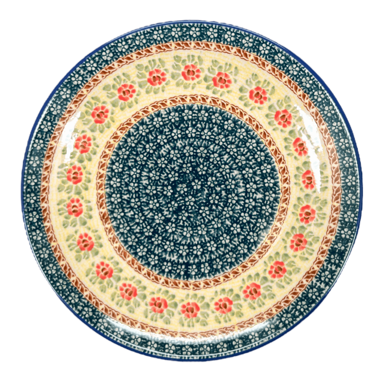 Plate, Round, Dinner, 10" in "Bountiful Blossoms" by Manufaktura | T132S-WKLZ