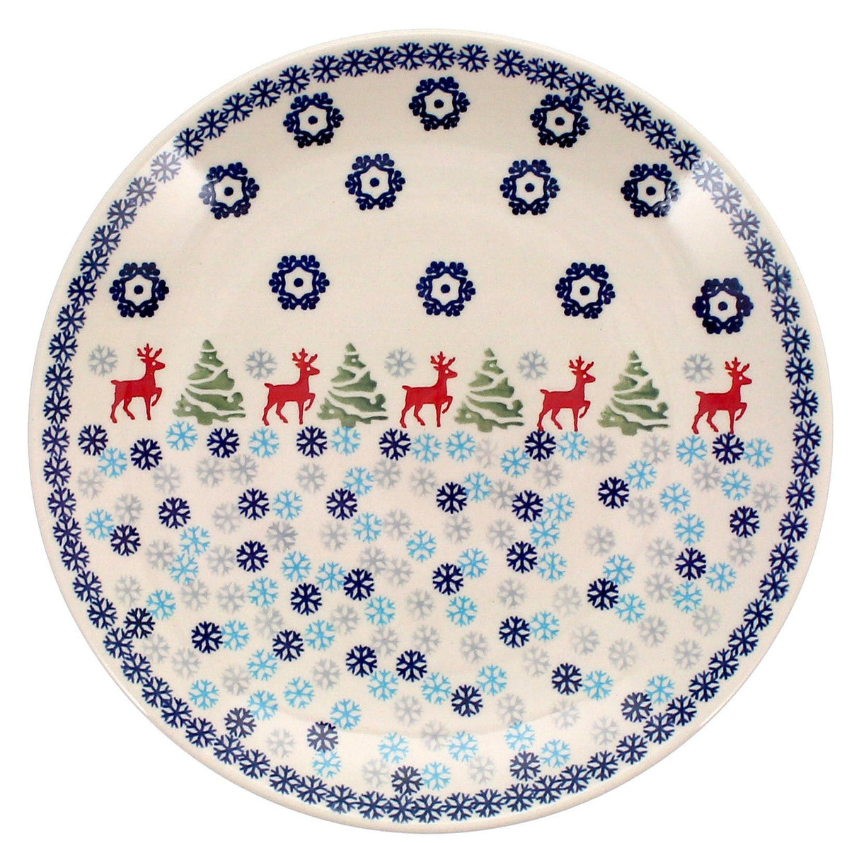 Plate, Round, Dinner, 10" in "Reindeer Games" by Manufaktura | T132T-BL07