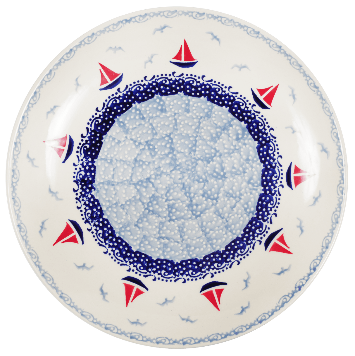 Plate, Round, Dinner, 10" in "Smooth Seas" by Manufaktura | T132T-DPML