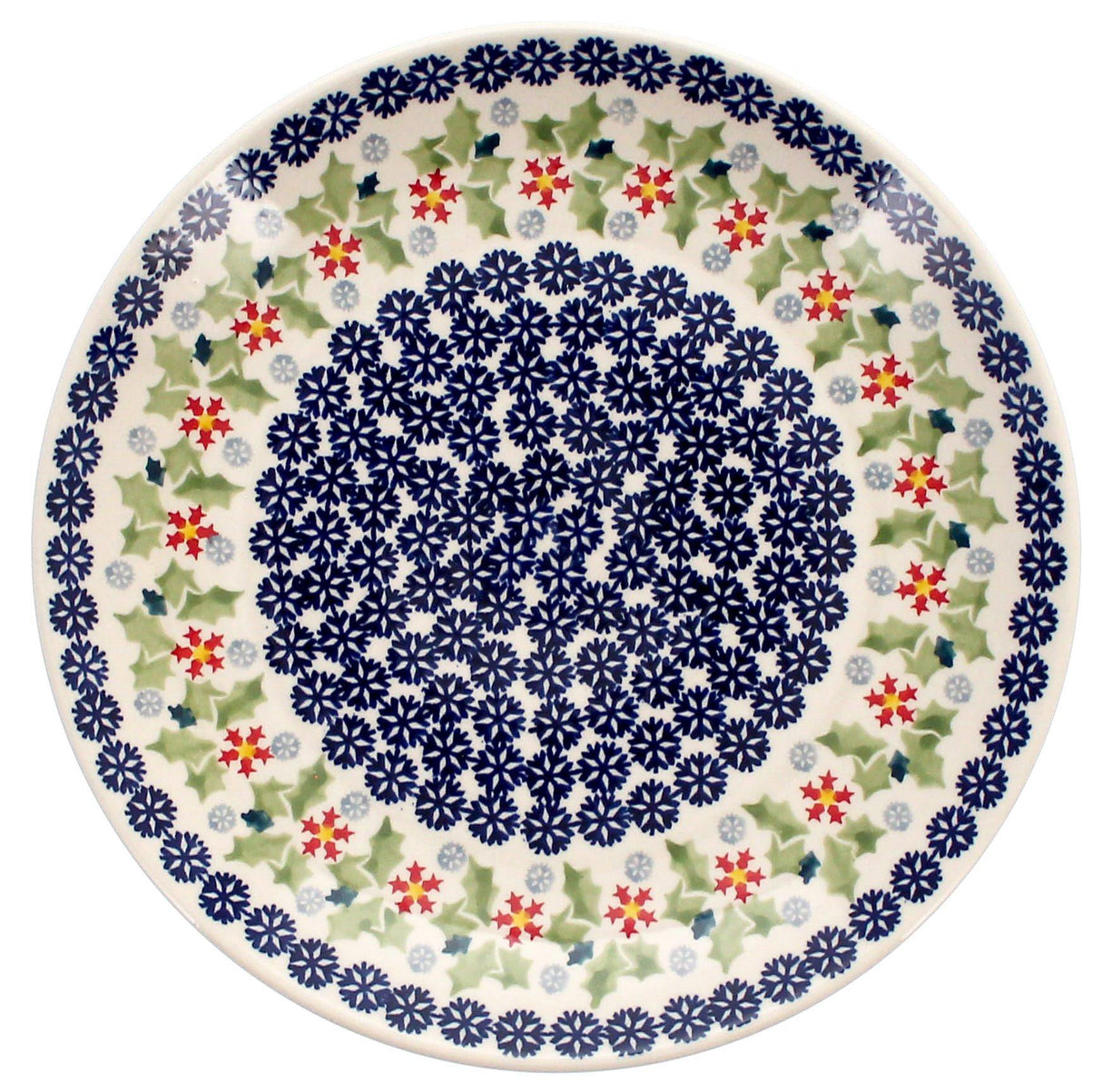 Plate, Round, Dinner, 10" in "Holly In Bloom" by Manufaktura | T132T-IN13