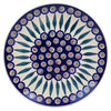 Polish Pottery 10" Dinner Plate (Peacock) | T132T-54 at PolishPotteryOutlet.com