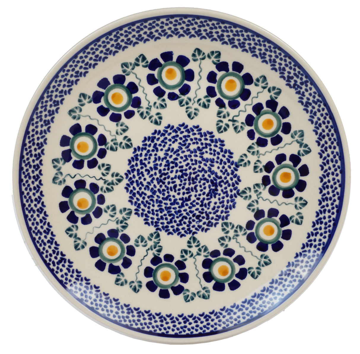 Plate, Round, Dinner, 10" in "Simple Symmetry" by Manufaktura | T132T-GCR
