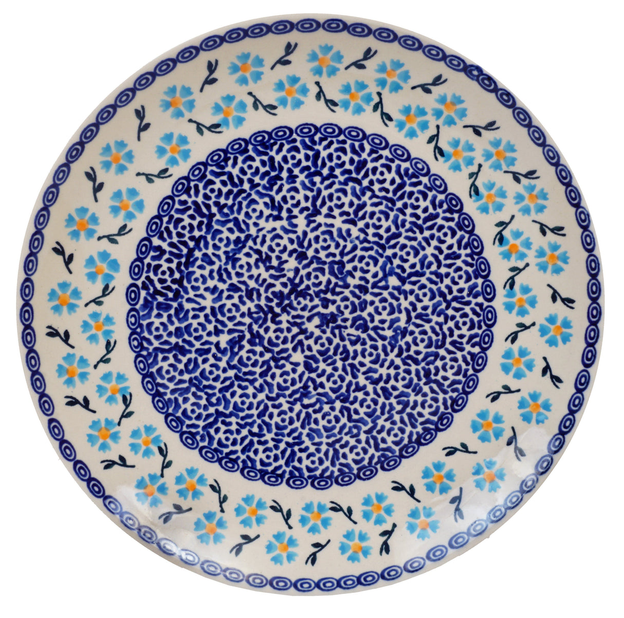 Plate, Round, Dinner, 10" in "Heavenly Blue" by Manufaktura | T132T-GK2