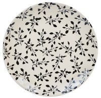 A picture of a Polish Pottery 10" Dinner Plate (Black Spray) | T132T-LISC as shown at PolishPotteryOutlet.com/products/10-dinner-plate-black-spray
