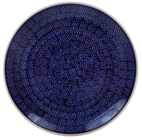 A picture of a Polish Pottery 10" Dinner Plate (Night Sky) | T132T-MARM as shown at PolishPotteryOutlet.com/products/10-dinner-plate-night-sky