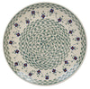 Polish Pottery 10" Dinner Plate (Woven Pansies) | T132T-RV at PolishPotteryOutlet.com