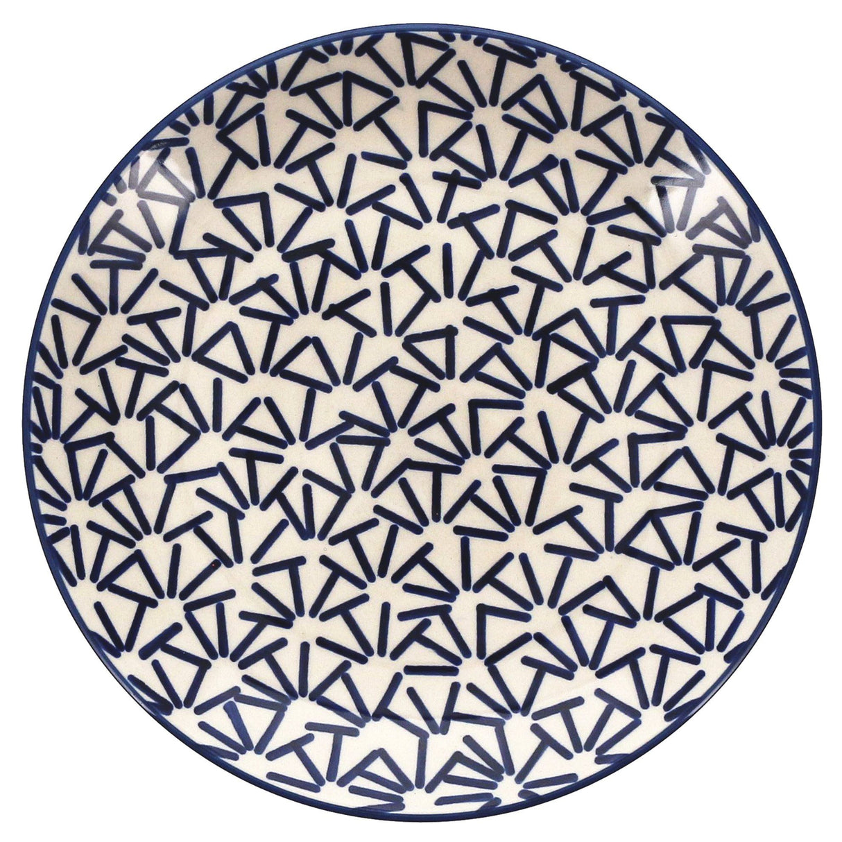 Plate, Round, Dinner, 10" in "Cobalt Gears" by Manufaktura | T132U-AS68