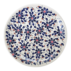 Polish Pottery 10" Dinner Plate (Floral Fireworks) | T132U-BSAS Additional Image at PolishPotteryOutlet.com