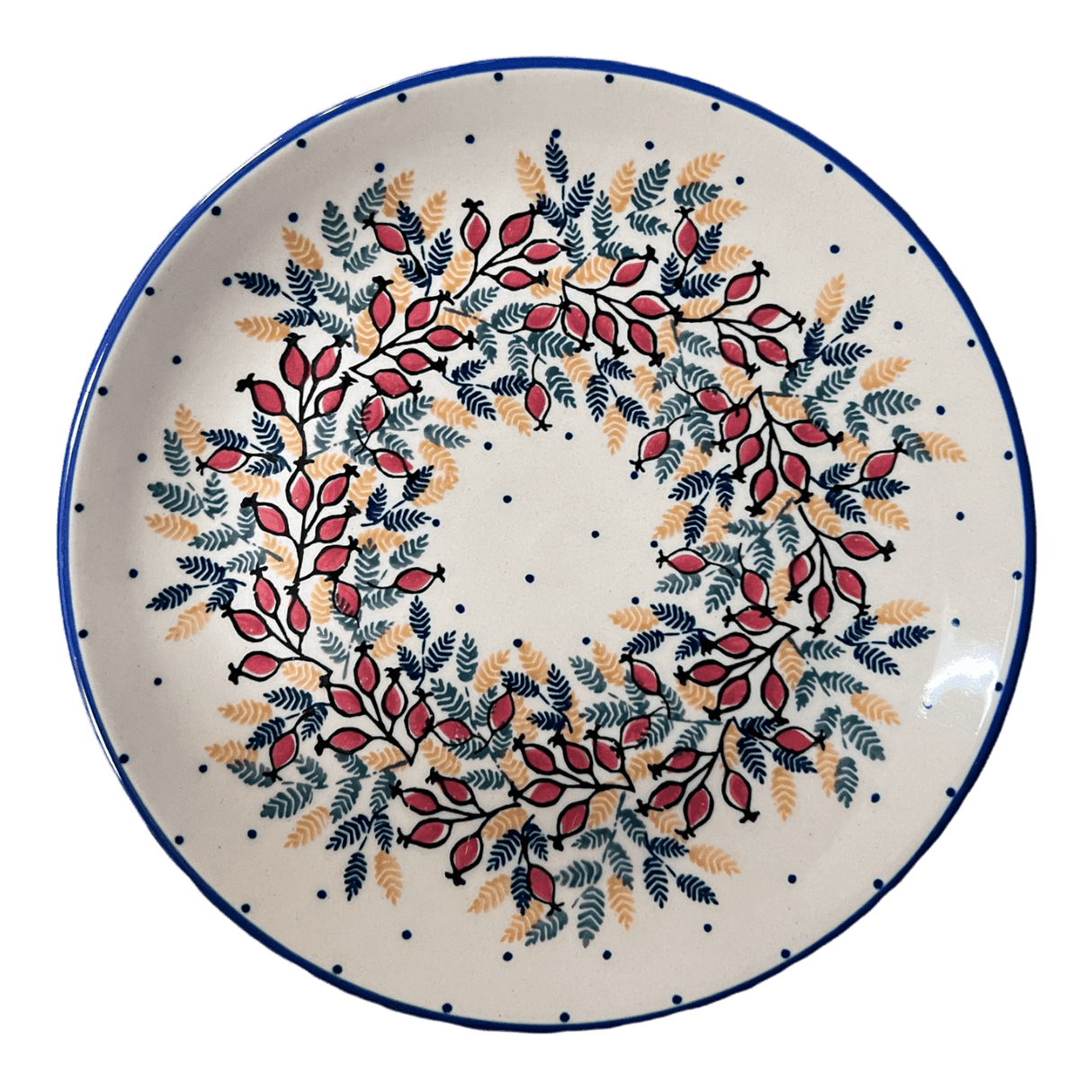 Plate, Round, Dinner, 10" in "Rose Hips" by Manufaktura | T132U-SM01