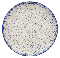 A picture of a Polish Pottery 10" Dinner Plate (Misty Blue) | T132U-61A as shown at PolishPotteryOutlet.com/products/10-dinner-plate-misty-blue