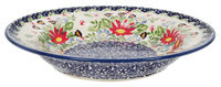 A picture of a Polish Pottery Soup Plate (Floral Fantasy) | T133S-P260 as shown at PolishPotteryOutlet.com/products/925-soup-plate-floral-fantasy