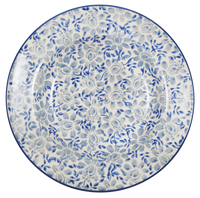 A picture of a Polish Pottery Soup Plate (English Blue) | T133U-AS53 as shown at PolishPotteryOutlet.com/products/9-25-soup-plate-english-blue