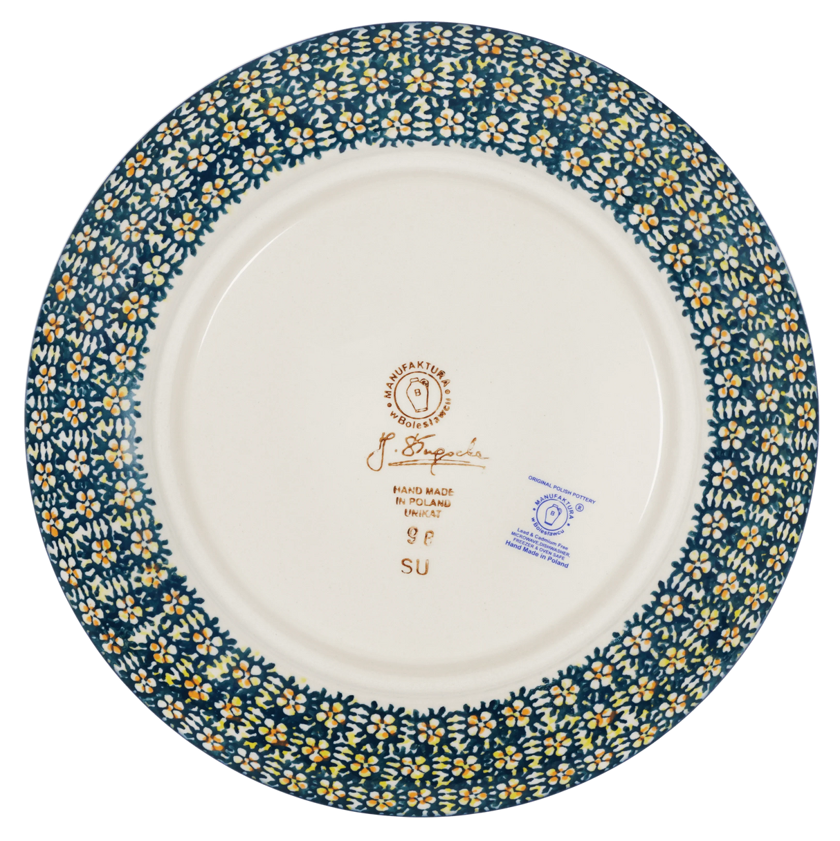 Plate, Round, Salad, 8.5" in "Trailing Blossoms" by Manufaktura | T134S-JZ32