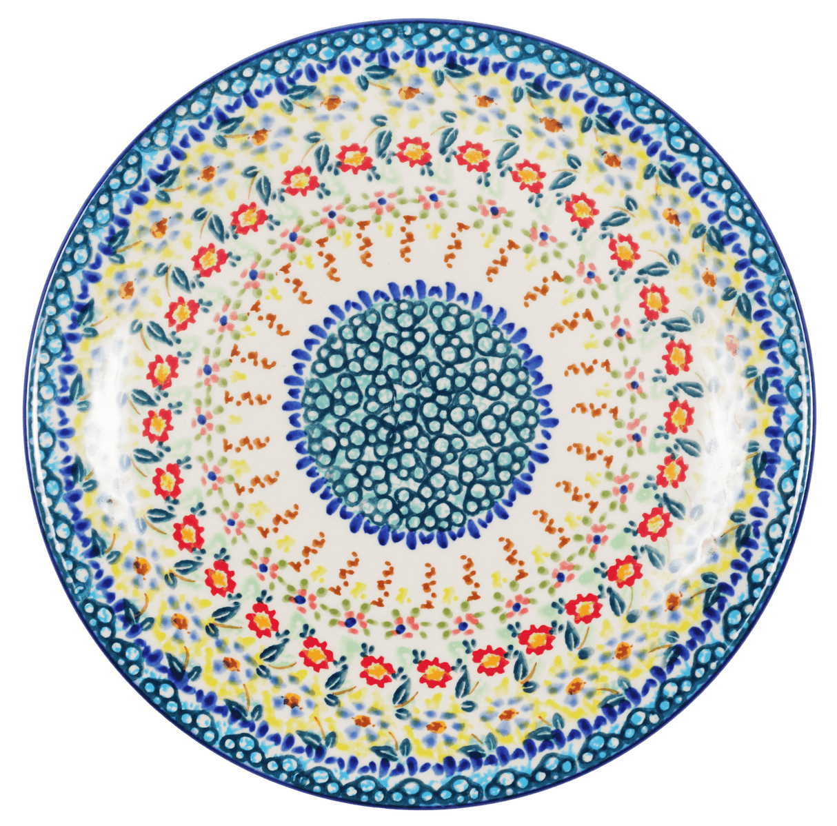 Plate, Round, Salad, 8.5" in "Sunny Border" by Manufaktura | T134S-JZ41