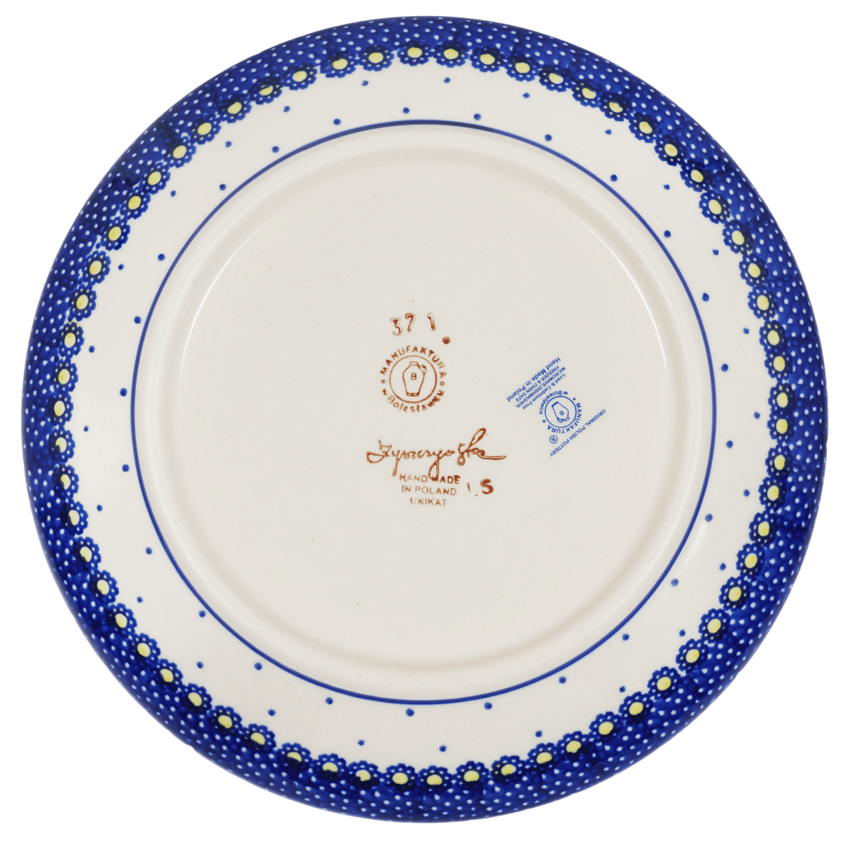 Plate, Round, Salad, 8.5" in "Pansies" by Manufaktura | T134S-JZB