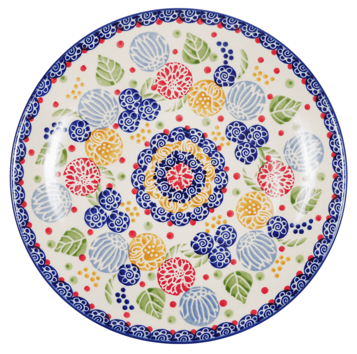 Plate, Round, Salad, 8.5" in "Balloon Flower" by Manufaktura | T134S-KOKU