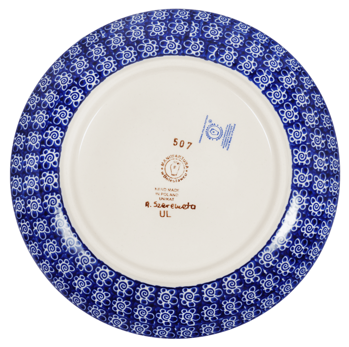 Plate, Round, Salad, 8.5" in "Balloon Flower" by Manufaktura | T134S-KOKU