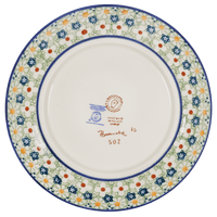 A picture of a Polish Pottery 8.5" Salad Plate (Spring Morning) | T134S-LZ as shown at PolishPotteryOutlet.com/products/85-salad-plate-spring-morning