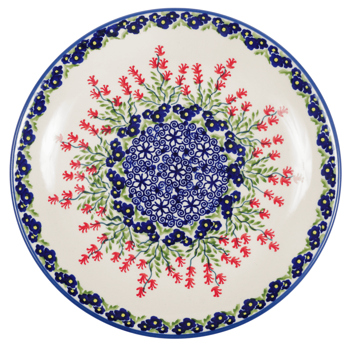 Plate, Round, Salad, 8.5" in "Burning Thistle" by Manufaktura | T134S-P270