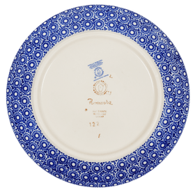 Polish Pottery 8.5" Salad Plate (Duet in Blue) | T134S-SB01 Additional Image at PolishPotteryOutlet.com