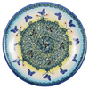 Polish Pottery 8.5" Salad Plate (Butterflies in Flight) | T134S-WKM at PolishPotteryOutlet.com