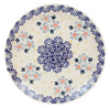 Polish Pottery 8.5" Salad Plate (Periwinkles & Pinwheels) | T134T-AS42 at PolishPotteryOutlet.com