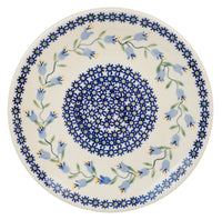 A picture of a Polish Pottery 8.5" Salad Plate (Lily of the Valley) | T134T-ASD as shown at PolishPotteryOutlet.com/products/85-salad-plate-lily-of-the-valley