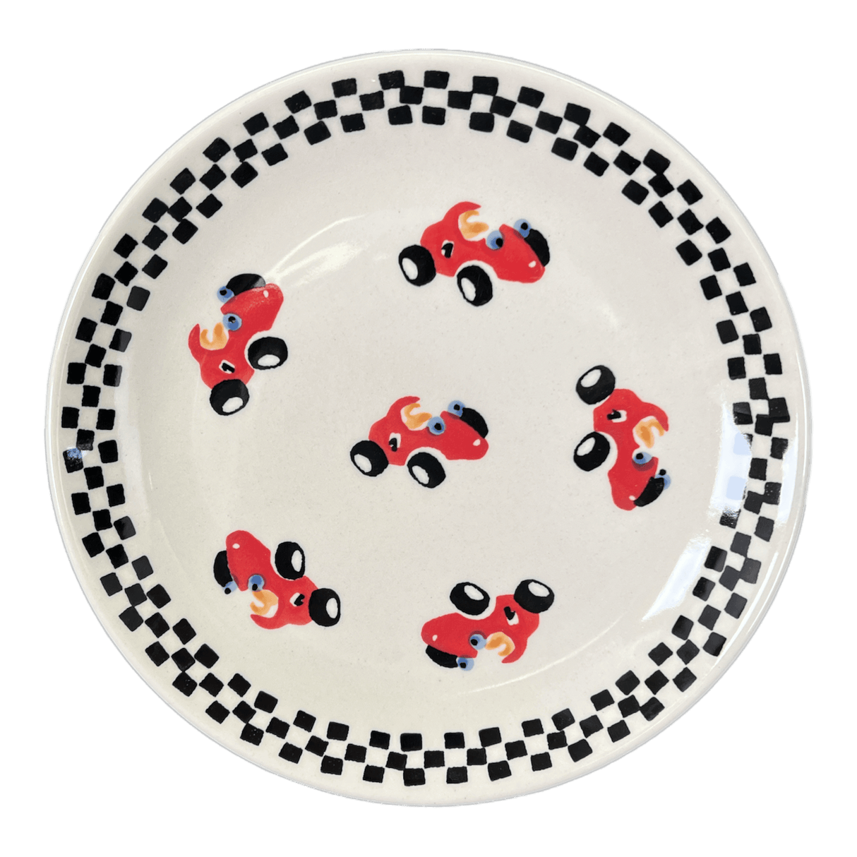 Plate, Round, Salad, 8.5" in "Speedy Racer" by Manufaktura | T134T-DAUT