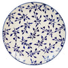 Polish Pottery 8.5" Salad Plate (Blue Spray) | T134T-LISK at PolishPotteryOutlet.com