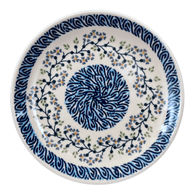 Polish Pottery 8.5" Salad Plate (Baby Blue Eyes) | T134T-MC19 Additional Image at PolishPotteryOutlet.com