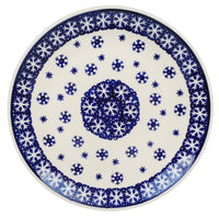A picture of a Polish Pottery 8.5" Salad Plate (Snow Drift) | T134T-PZ as shown at PolishPotteryOutlet.com/products/85-salad-plate-snow-drift