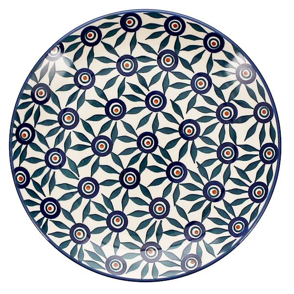 Polish Pottery - 8.5 Salad Plate - Blue Diamond - The Polish Pottery Outlet