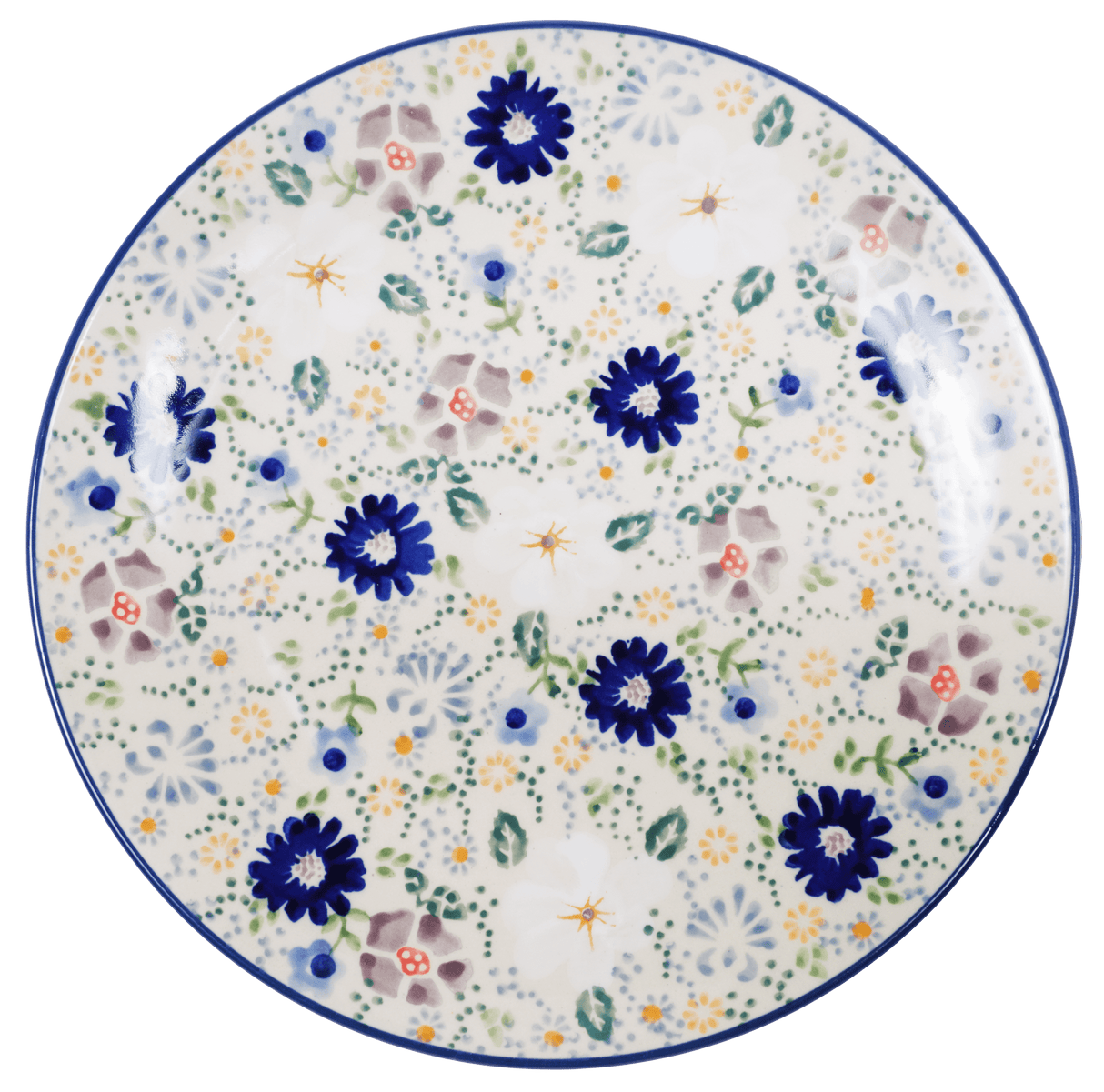 Plate, Round, Salad, 8.5" in "Scattered Petals" by Manufaktura | T134S-EO35