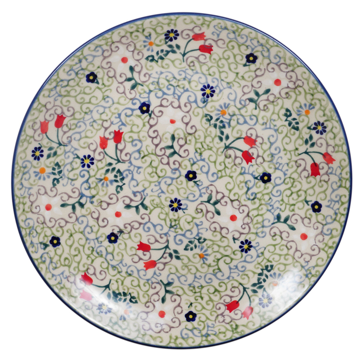 Plate, Round, Salad, 8.5" in "Field of Flowers" by Manufaktura | T134U-EO36