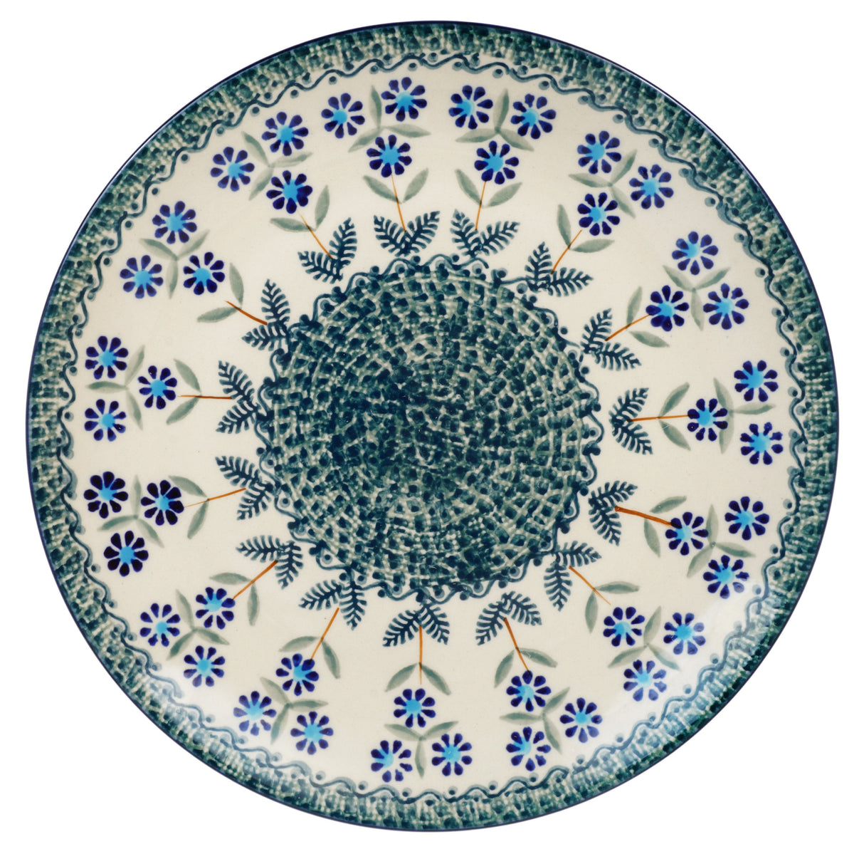 Plate, Round, Salad, 8.5" in "Blossoms on the Green" by Manufaktura | T134U-J126