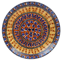 A picture of a Polish Pottery 8.5" Salad Plate (Butterfly) | T134U-KLM as shown at PolishPotteryOutlet.com/products/85-salad-plate-butterfly
