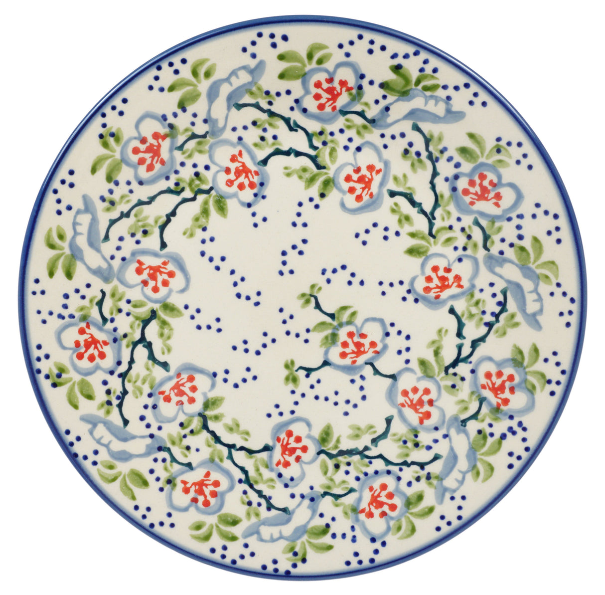 Plate, Round, Salad, 8.5" in "Flowers & Lace" by Manufaktura | T134U-P372